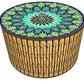 Imagen de tortillero térmico artesanal.  diseño  mandala artesanal mexicano