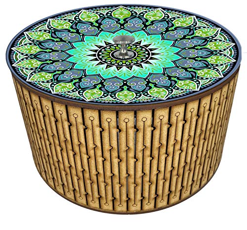 Imagen de tortillero térmico artesanal.  diseño  mandala artesanal mexicano