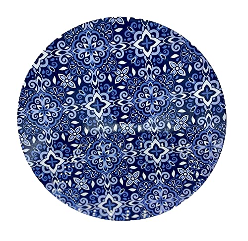 Imagen de tortillero artesanal – tabla redonda para quesos, botanas y carnes frias hecha a mano. modelo talavera | hecho a mano en méxico artesanal mexicano